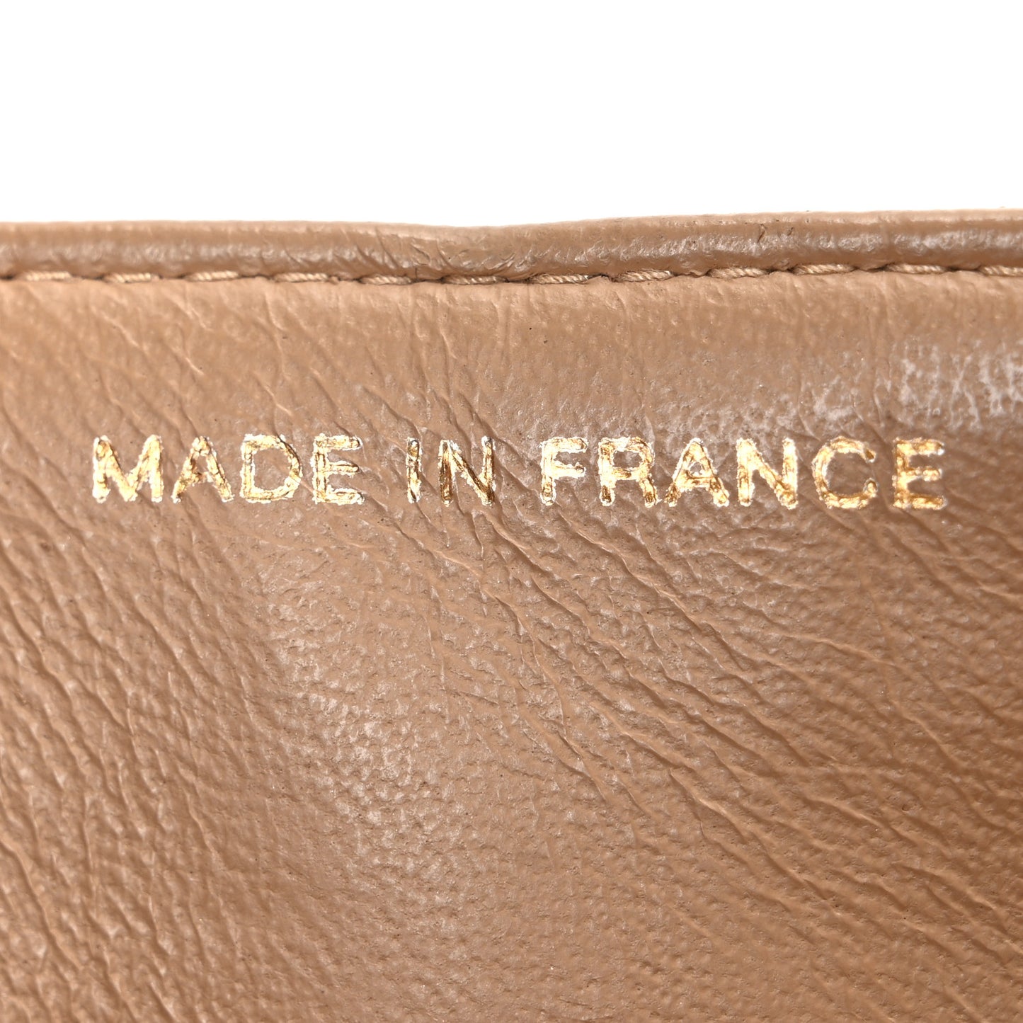 Lambskin Quilted Small Double Flap Beige