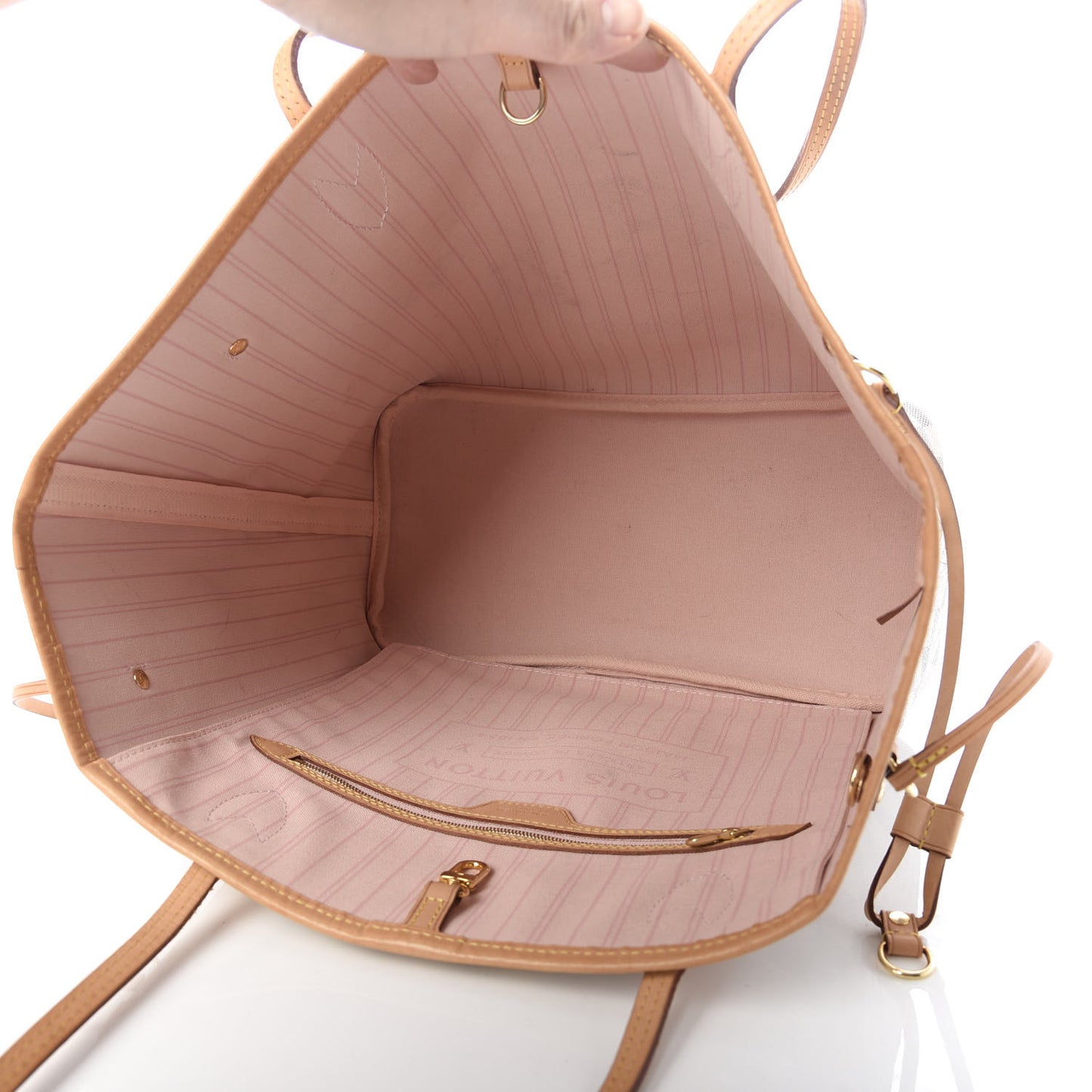 Damier Azur Neo Neverfull MM Rose Ballerine