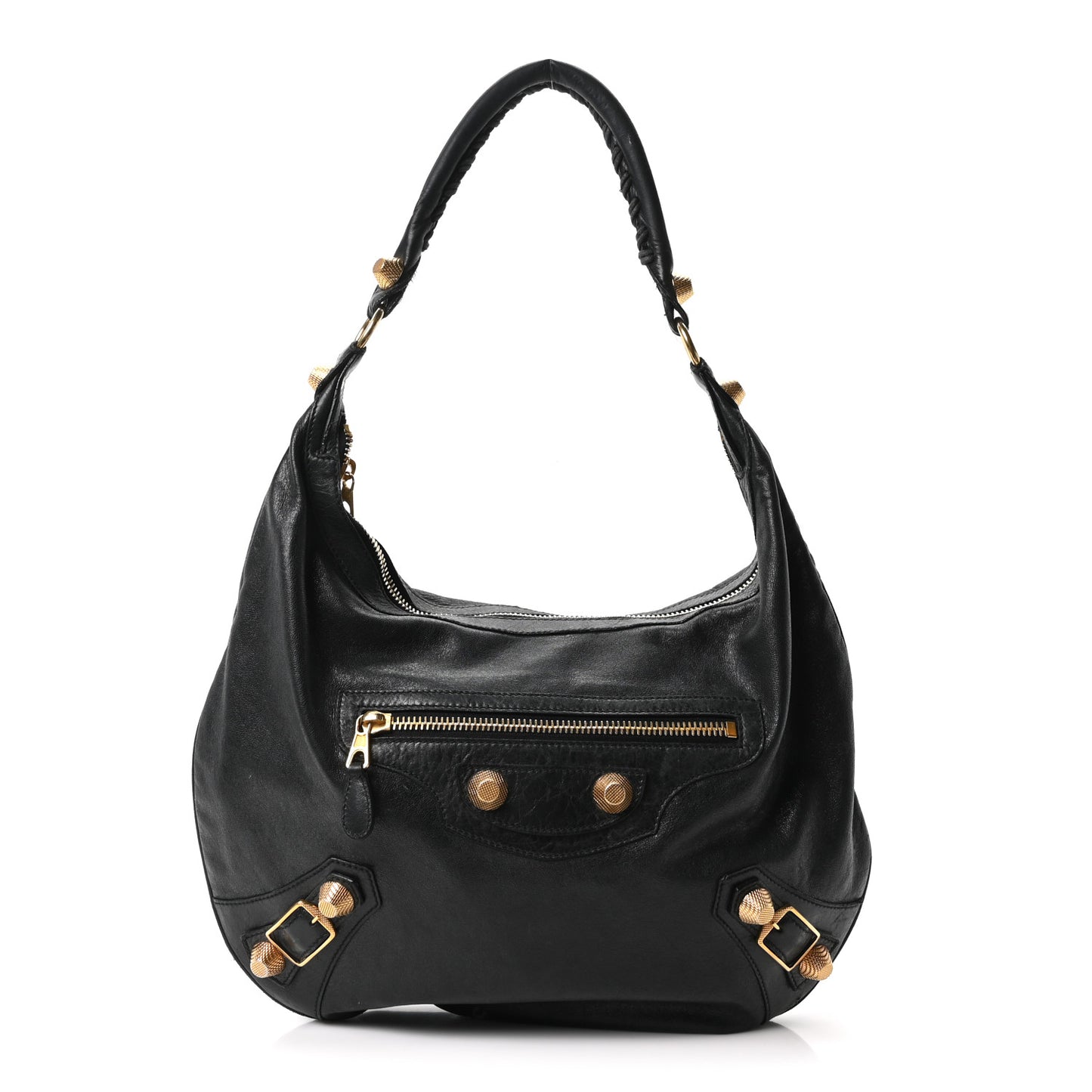 Chevre Giant 21 Gold Hardware Hobo  Black
