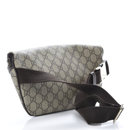 Gucci GG Supreme Monogram Belt Bag Dark Brown 3 of 12