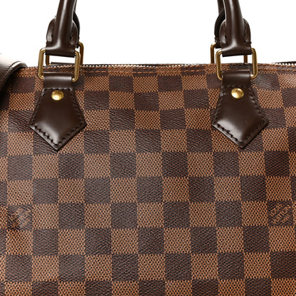 Louis Vuitton Damier Ebene Speedy Bandouliere 35 9 of 12