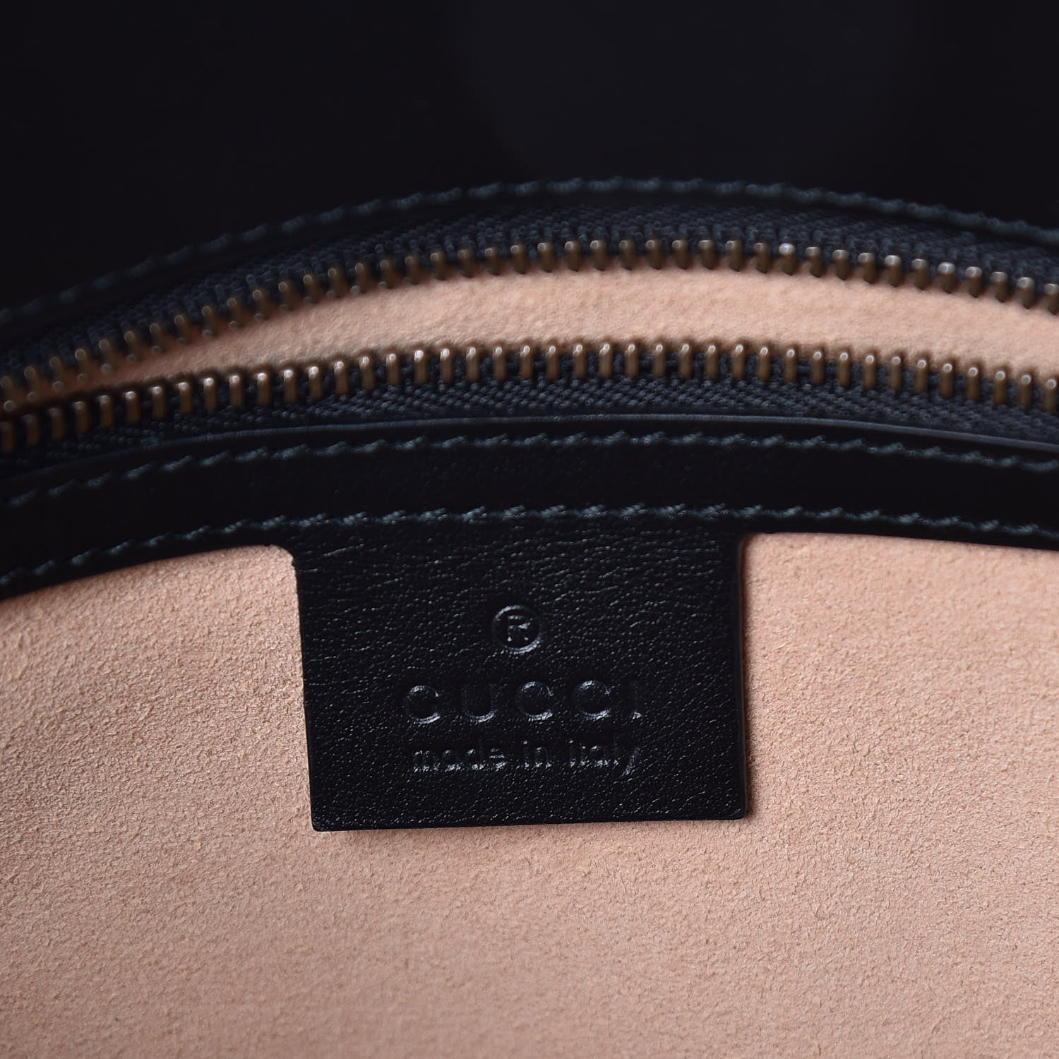Gucci Calfskin Matelasse Small GG Marmont Shoulder Bag Black 6 of 11