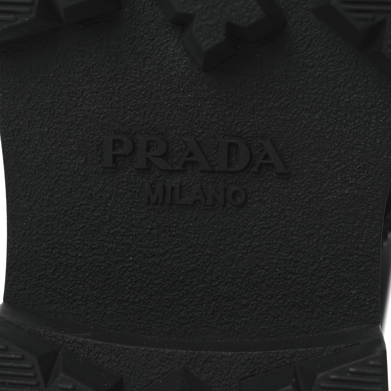 Prada Brushed Calfskin Triangle Mens Lace Up Boots 8.5 Black 8 of 11