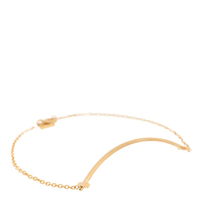 Tiffany 18K Yellow Gold T Smile Bracelet 1 of 4