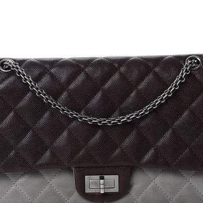 Chanel Caviar Iridescent Calfskin 2.55 Reissue 226 Flap Brown Grey 19 of 19