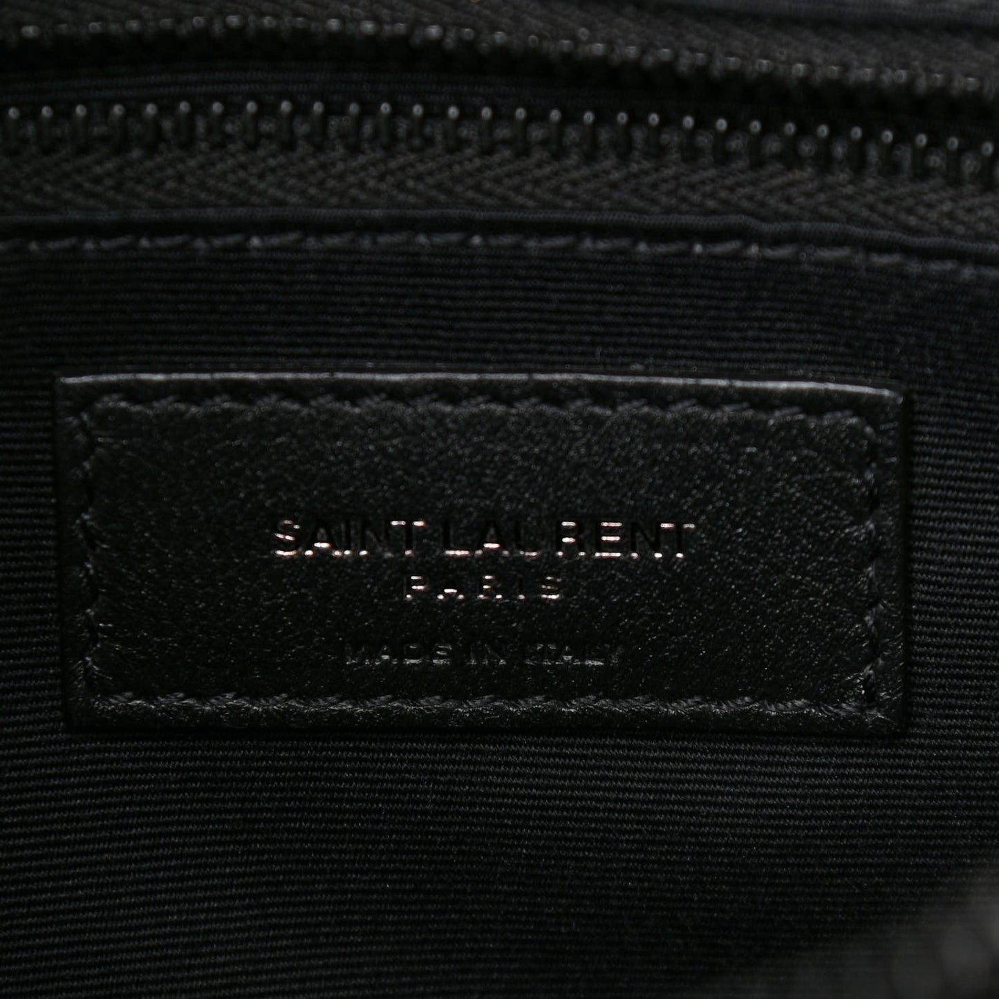 Calfskin Y Quilted Monogram Medium Loulou Chain Satchel Black