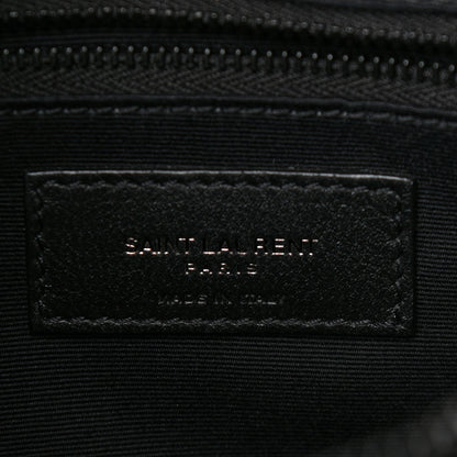 Saint Laurent Calfskin Y Quilted Monogram Medium Loulou Chain Satchel Black 5 of 8