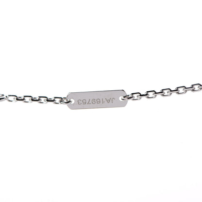 Van Cleef & Arpels 18K White Gold Chalcedony Vintage Alhambra Pendant Necklace 6 of 6