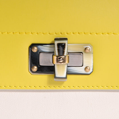 Lanvin Goatskin Happy Edgy Medium Jaune White 9 of 9