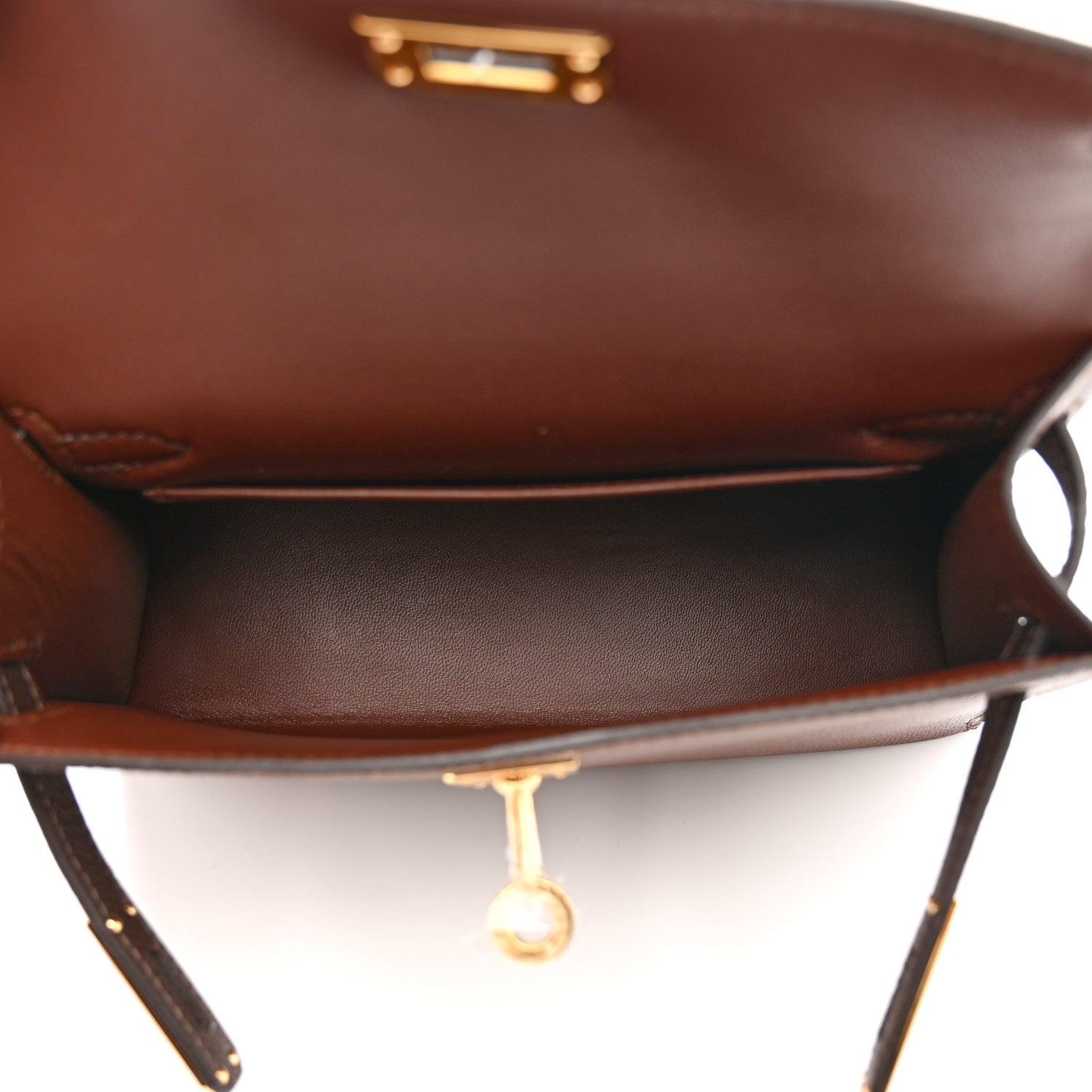Hermes Epsom Tri-Color Mini Kelly Sellier 20 Terre Ebene Craie 5 of 11