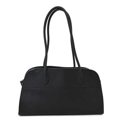 The Row Matte Grained Calfskin Margaux Shoulder 12 Black 1 of 9