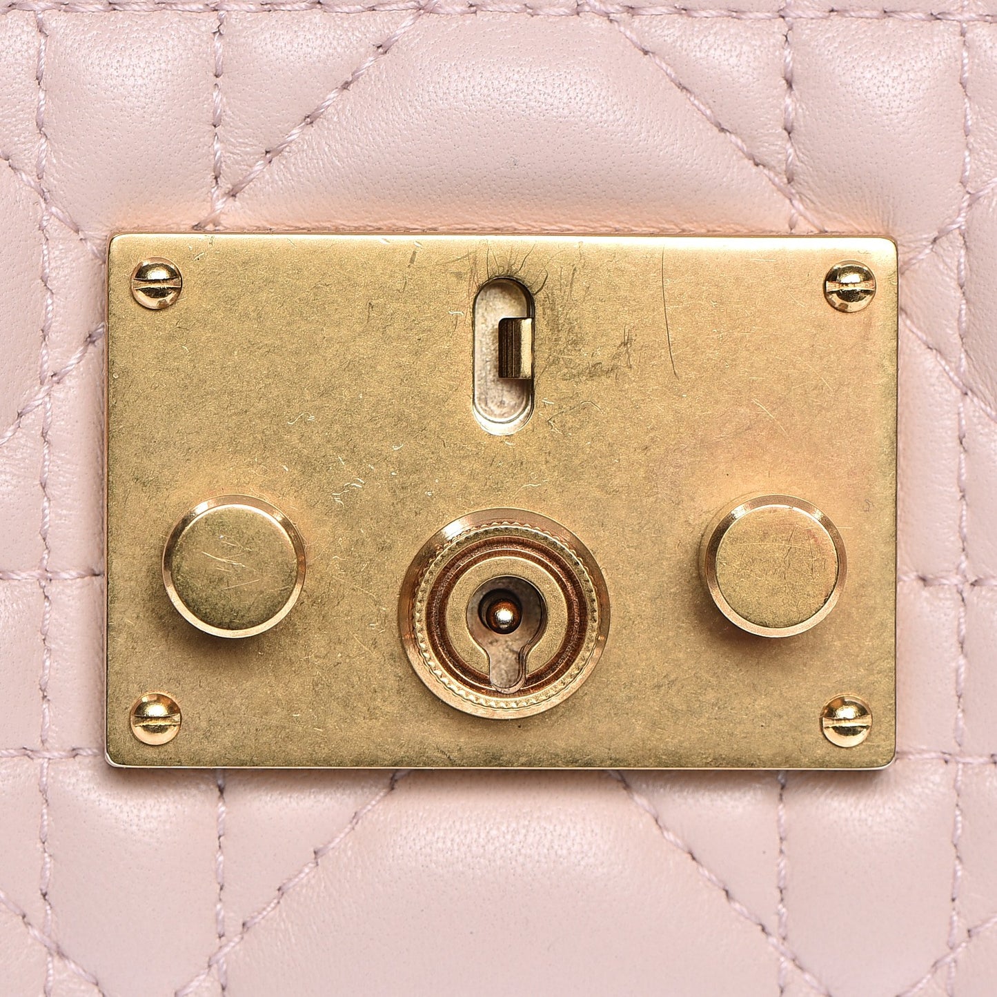 Lambskin Cannage Large Dioraddict Flap Rose Poudre