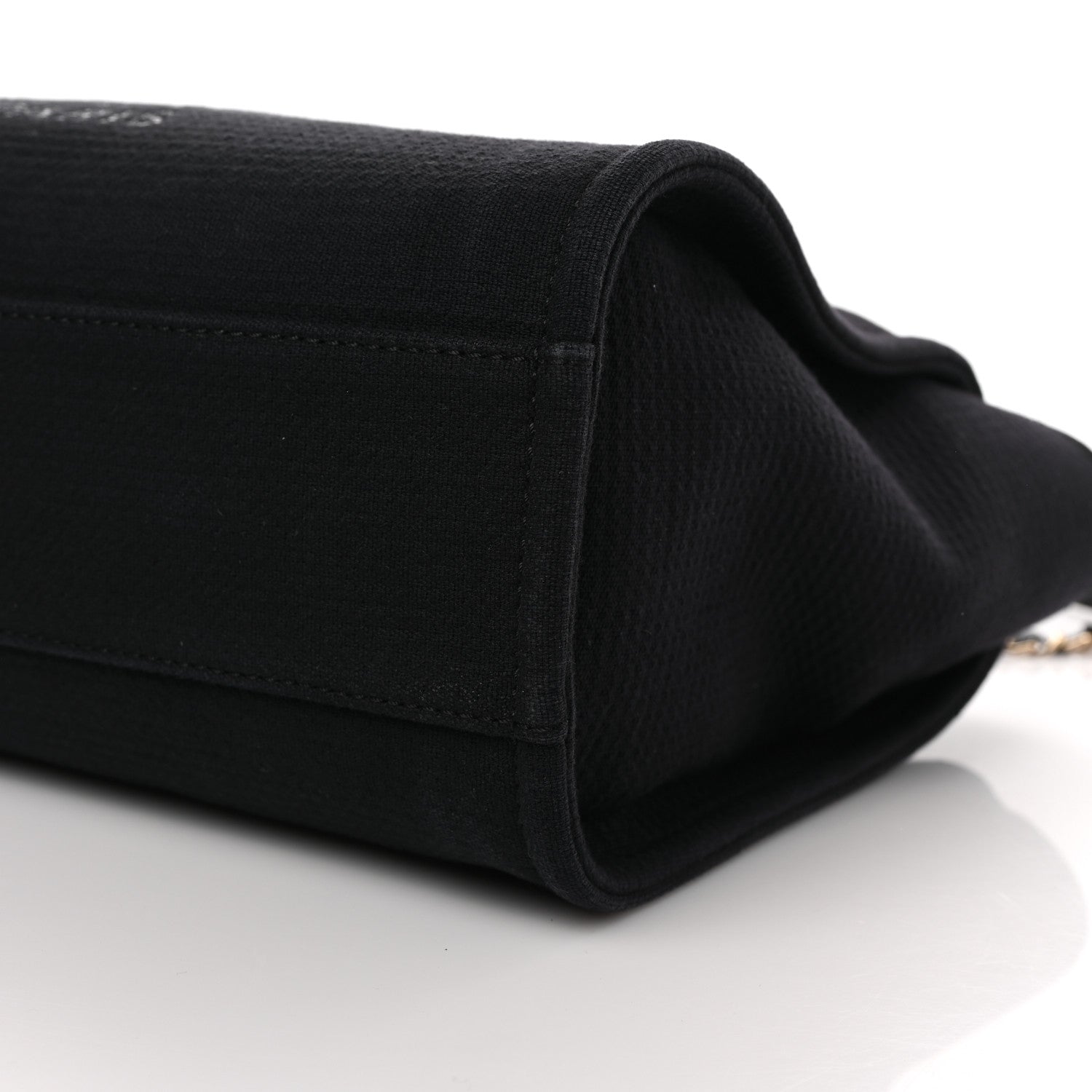 Chanel Mixed Fibers Small Deauville Tote Black 10 of 12