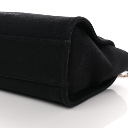 Chanel Mixed Fibers Small Deauville Tote Black 10 of 12