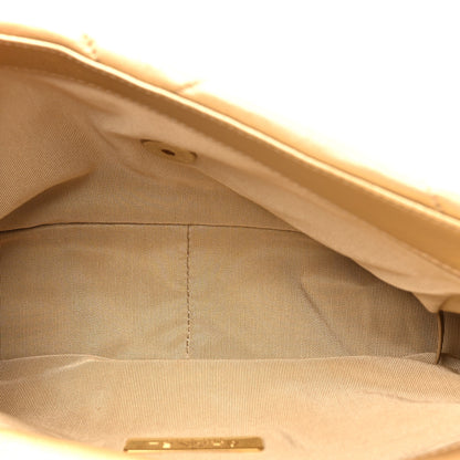 Chanel Metallic Goatskin Quilted Medium Chanel 19 Flap Gold 5 of 10