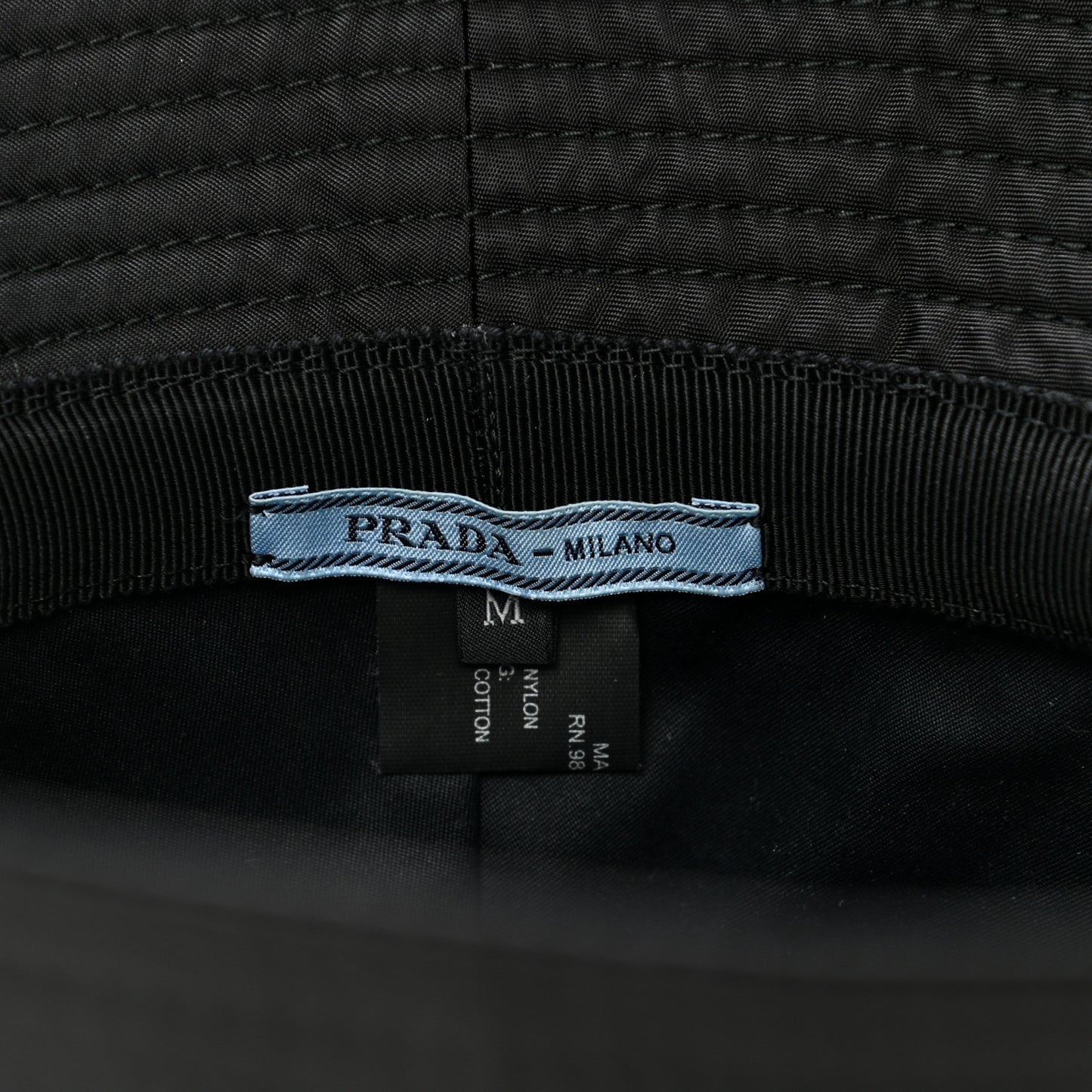 Nylon Bucket Hat M Black