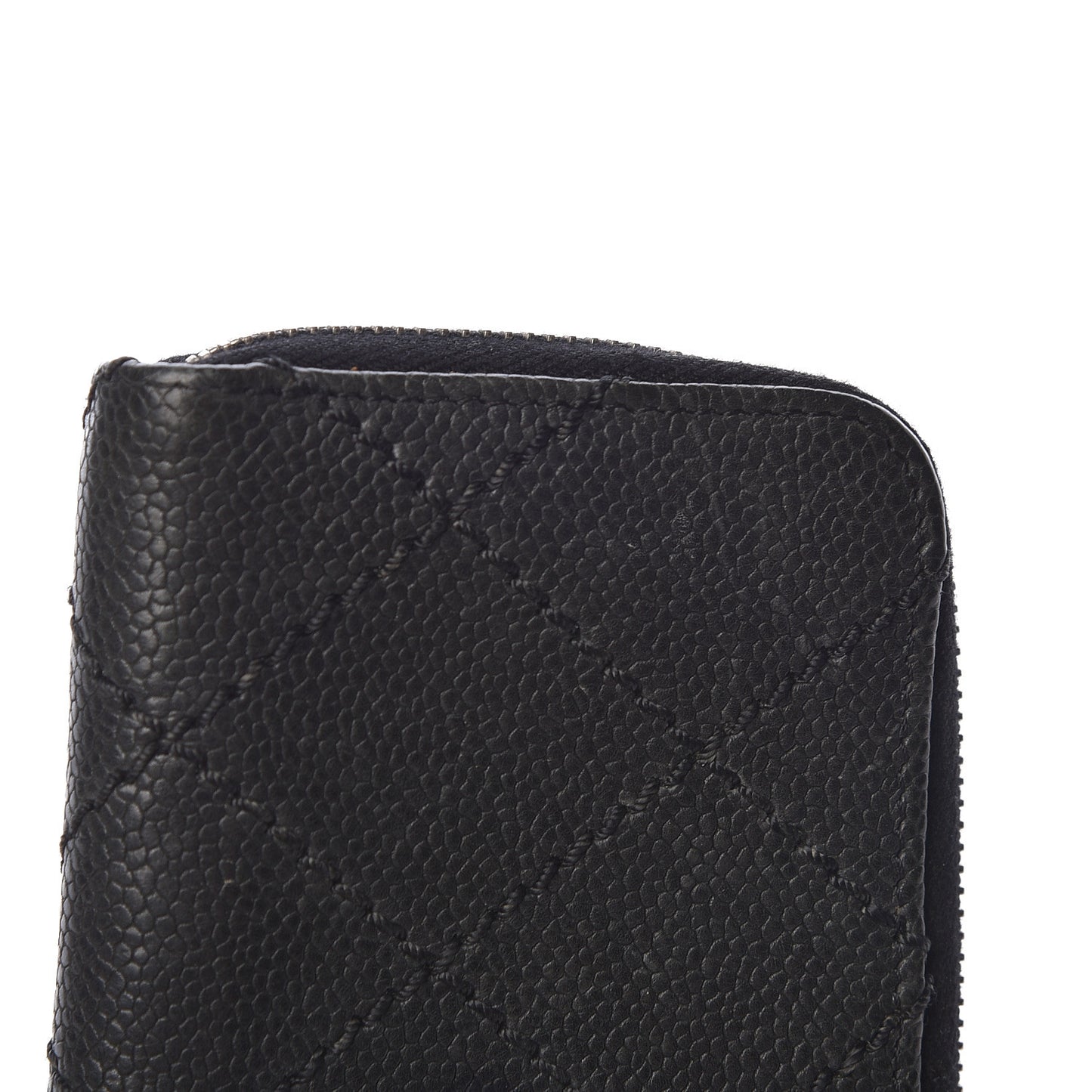 Caviar Outdoor Ligne Zip Coin Purse Wallet Black