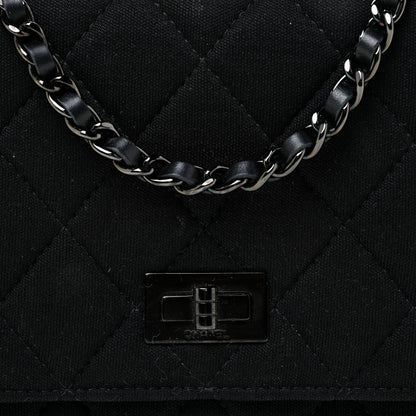 Chanel Jersey Quilted Reissue Wallet On Chain WOC Black 9 of 18