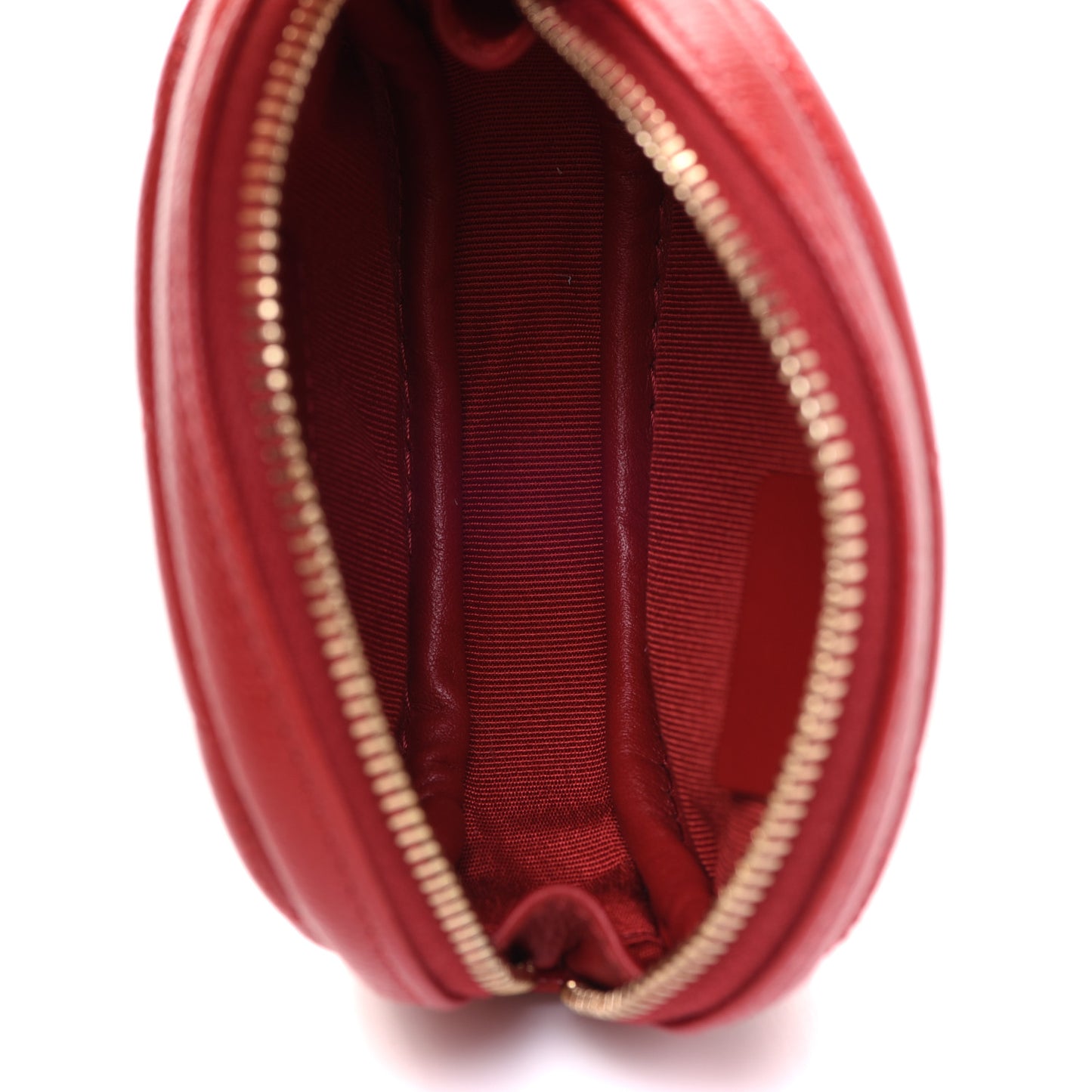 Caviar Quilted Zip Around Classic Coin Purse Dark Pink