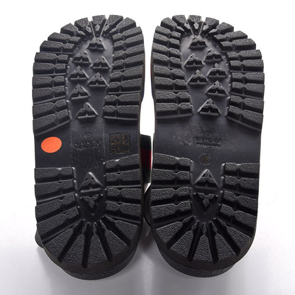 Gucci Calfskin Double Web Mens Rimini Lug Sole Sandals 12 Black 5 of 8