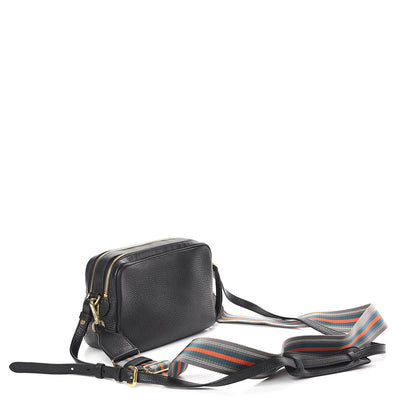 Prada Vitello Daino Medium Double Zip Shoulder Bag Black 3 of 11