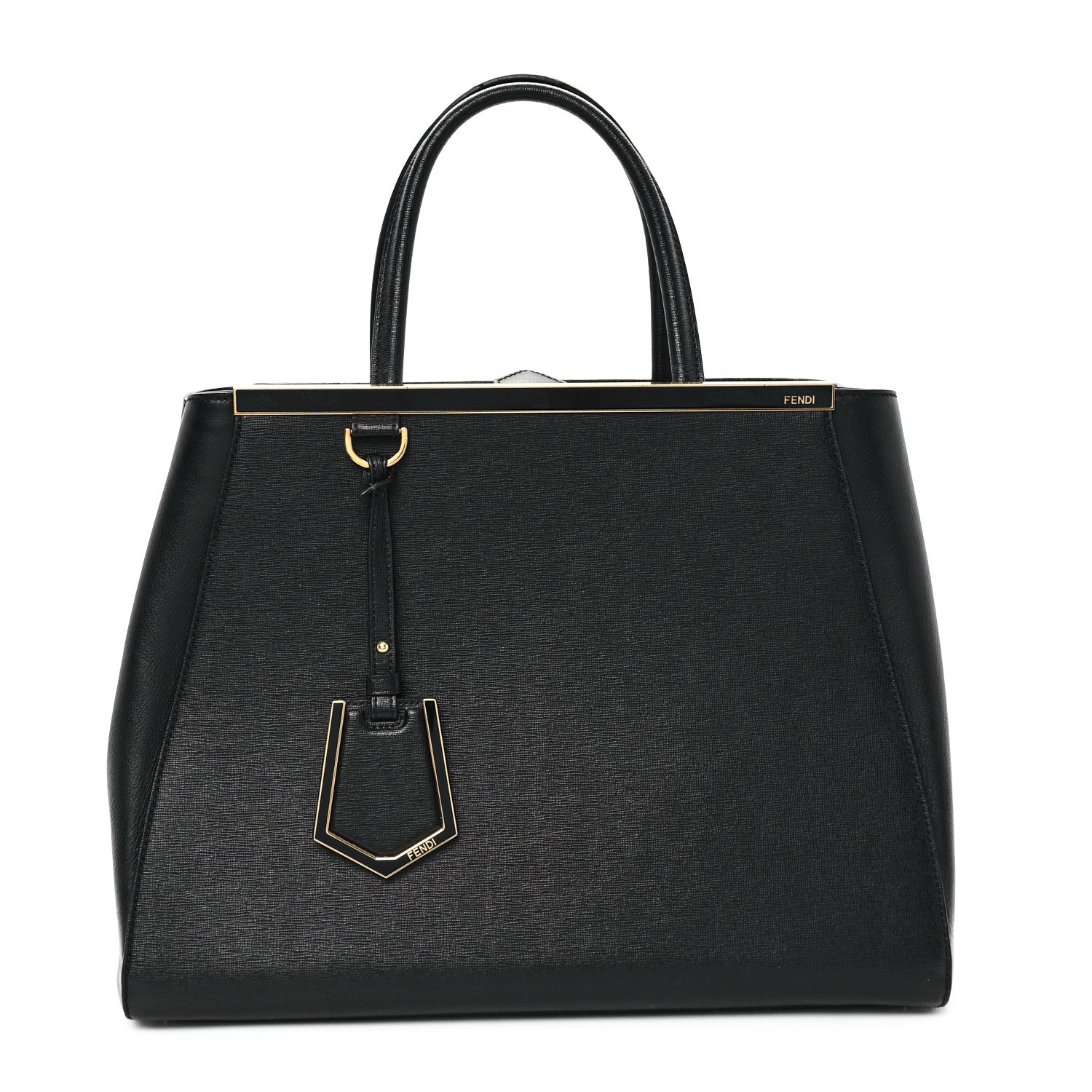 Fendi Vitello Elite Regular 2Jours Tote Black 1 of 14