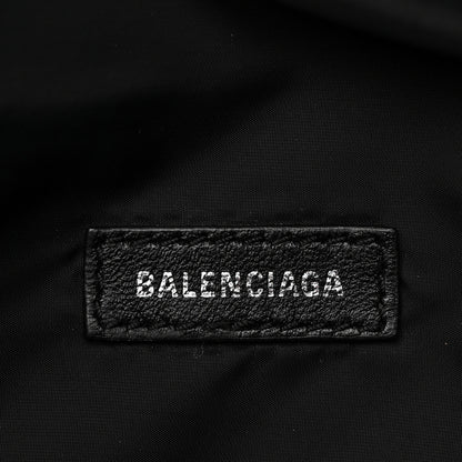 Balenciaga Coated Canvas BB Monogram Allover Logo Medium Signature Beltpack Black Grey White Black Grey White 6 of 9