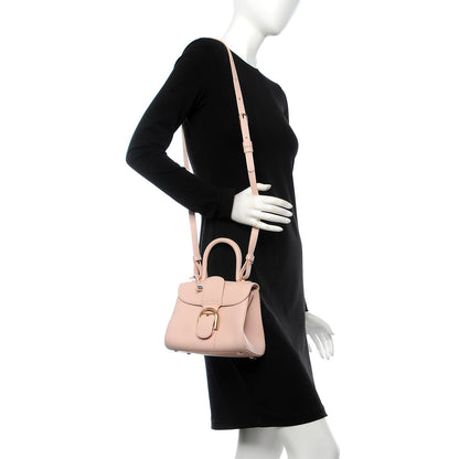 Delvaux Grained Calfskin Mini Brillant Satchel Light Pink 3 of 9