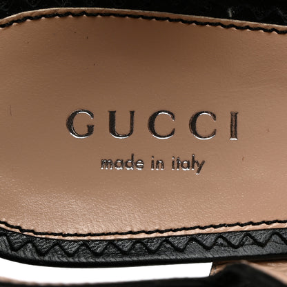 Gucci Malaga Kid Interlocking G Studs 155mm Platform Sandals 37 Perfect Black 6 of 8