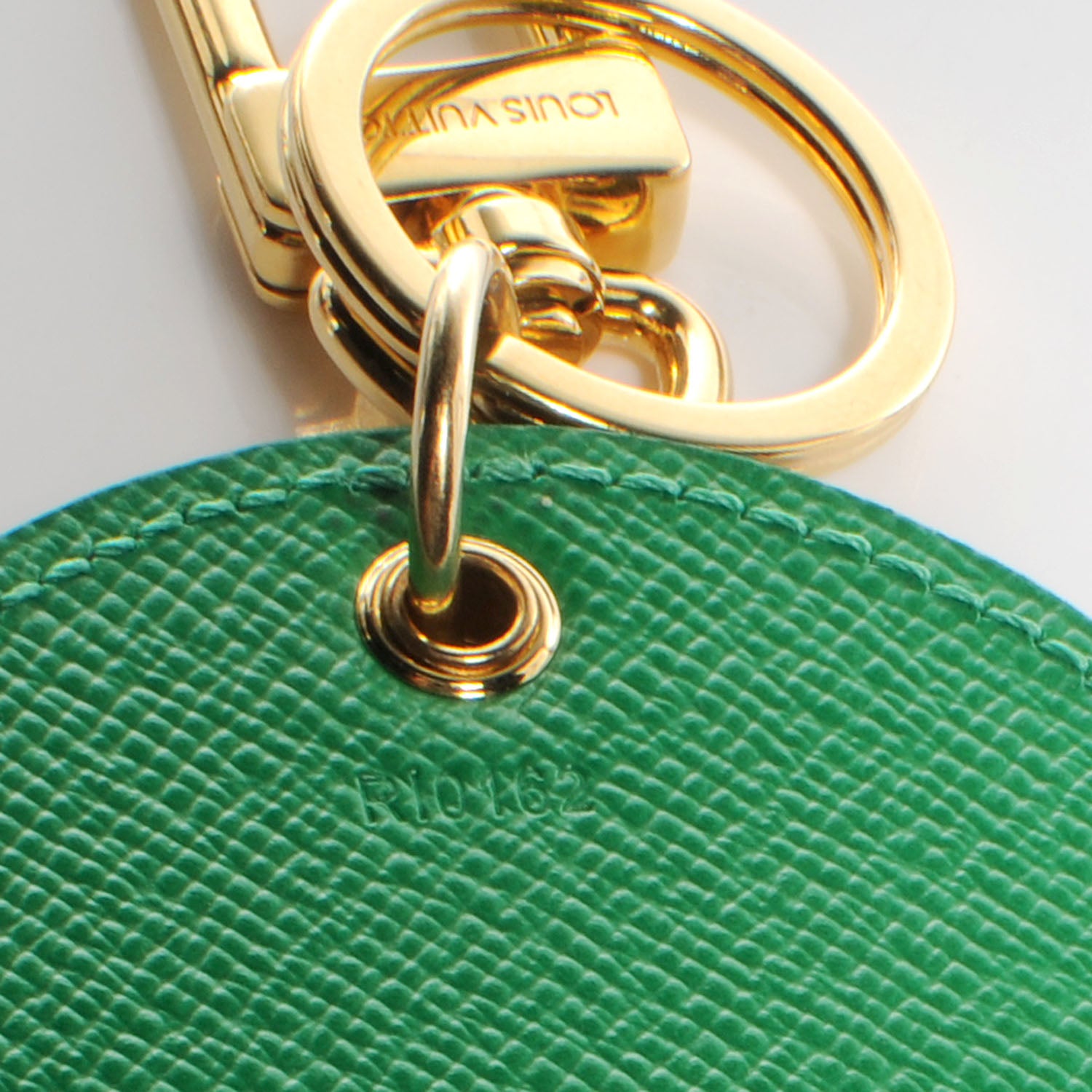 Louis Vuitton Monogram Kusama Pumpkin Dots Key Ring Green 4 of 6