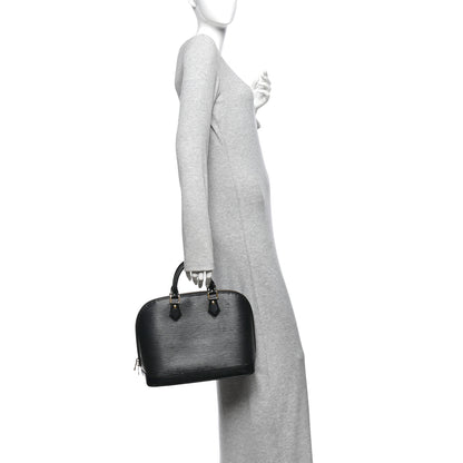 Louis Vuitton Epi Alma PM Black 2 of 12