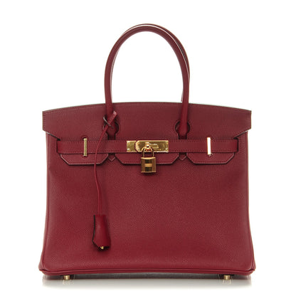 Hermes Epsom Birkin 30 Rouge Grenat 1 of 24
