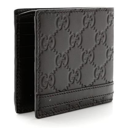 Gucci Guccissima Bi-Fold Wallet Chocolate 3 of 8