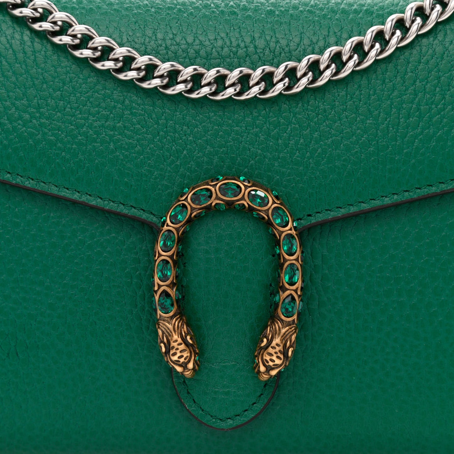 Calfskin Mini Dionysus Chain Wallet Emerald