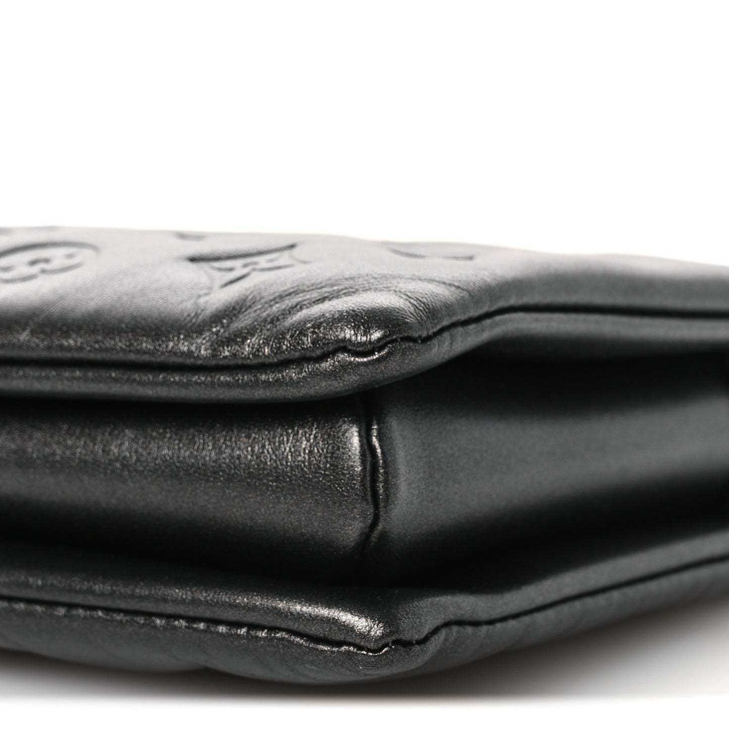 Lambskin Embossed Monogram Coussin PM Anthracite
