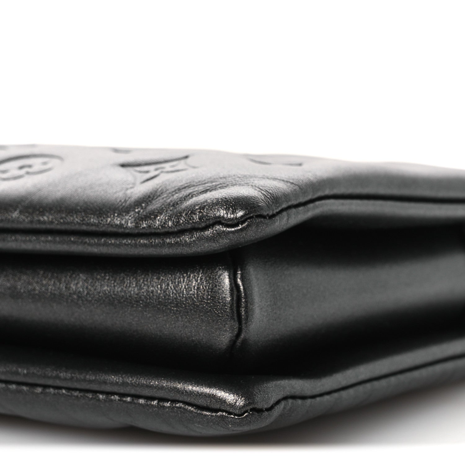 Louis Vuitton Lambskin Embossed Monogram Coussin PM Anthracite 9 of 10