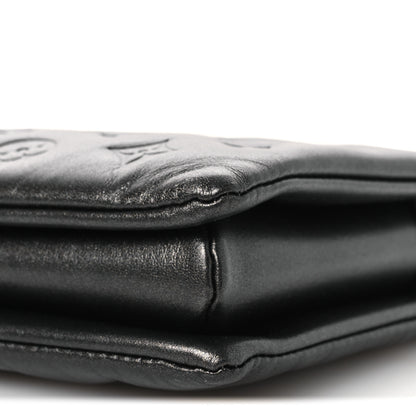 Louis Vuitton Lambskin Embossed Monogram Coussin PM Anthracite 9 of 10