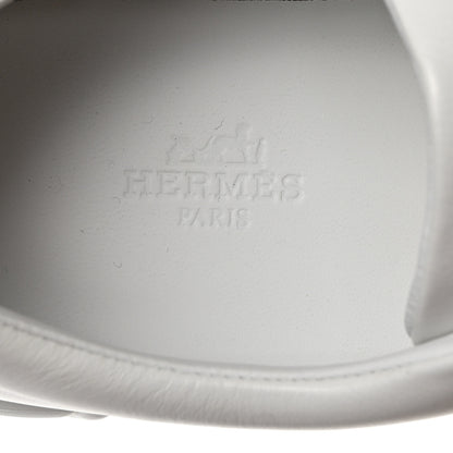 Hermes Calfskin Womens Happy Sneakers 36 White 6 of 9