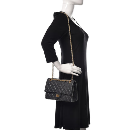 Chanel Aged Calfskin 2.55 Reissue 225 Flap Dark Grey 2 of 11