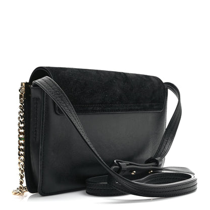 Chloe Suede Calfskin Small Faye Shoulder Bag Black 3 of 8
