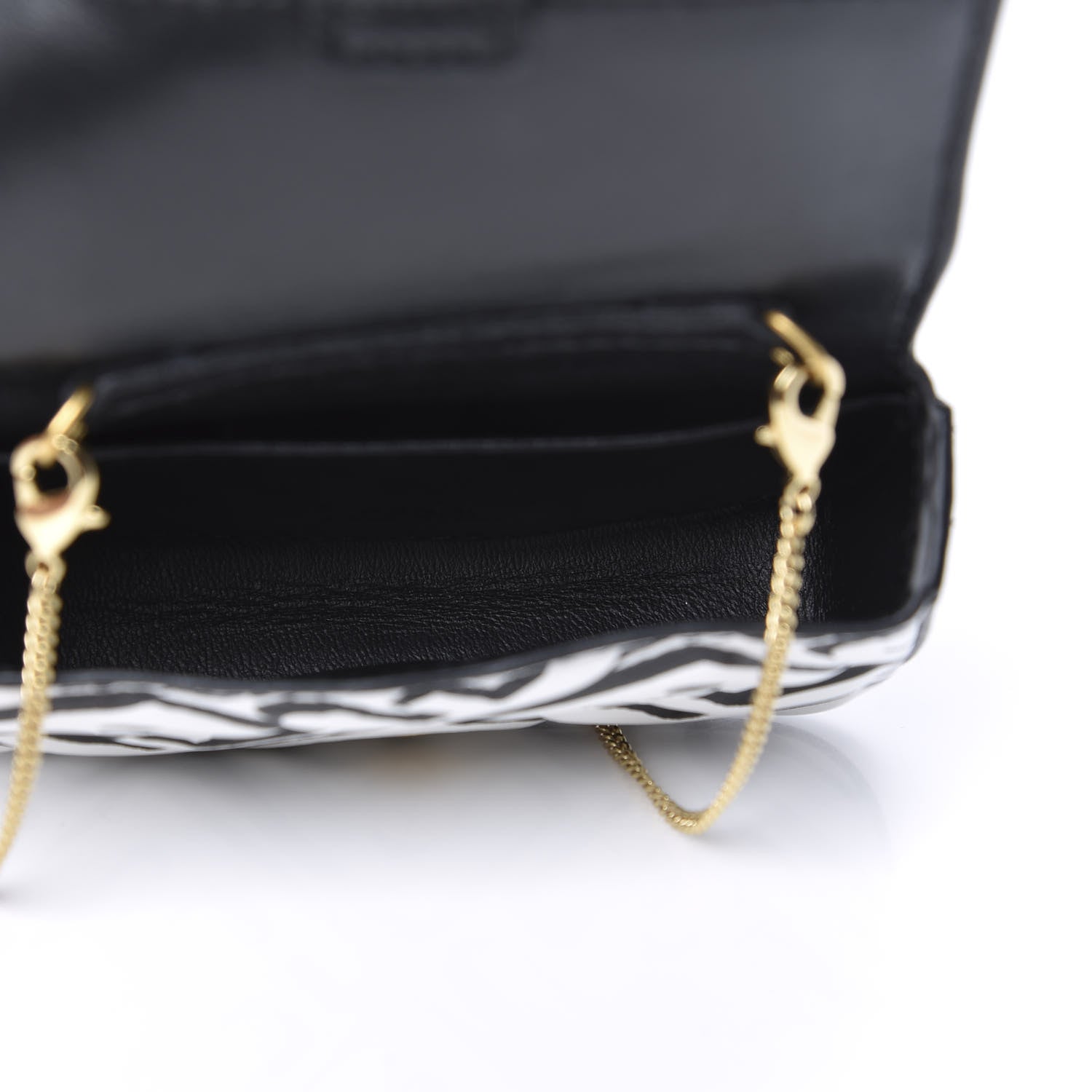 Fendi X JOSHUA VIDES Nappa Vitello King FF Embossed Nano Baguette Charm White Black 6 of 9
