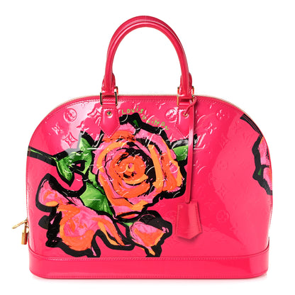 Louis Vuitton Vernis Roses Alma MM Rose Pop 1 of 9