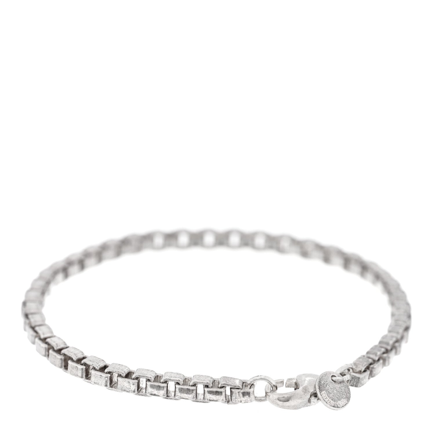 Tiffany Sterling Silver 4mm Venetian Link Bracelet 2 of 3