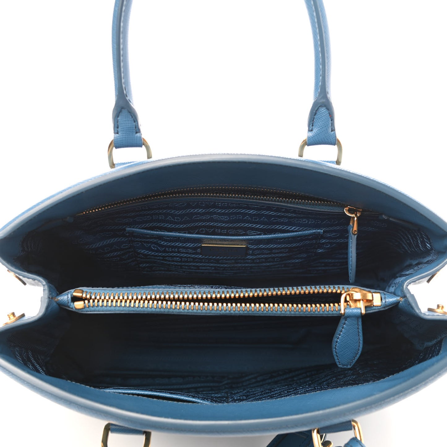 Saffiano Lux Parabole Tote Cobalto