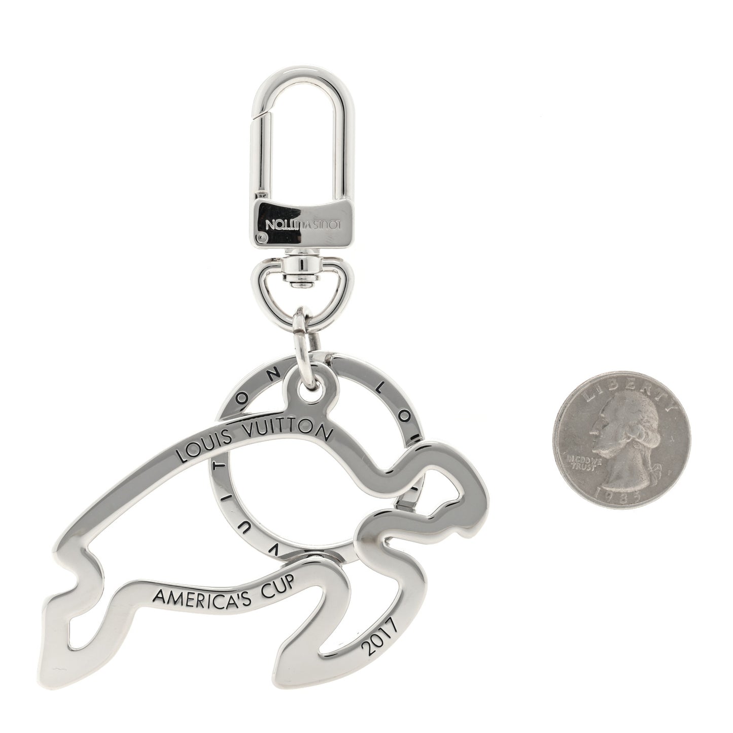 America's Cup Tropicoral Turtle Bag Charm Key Holder