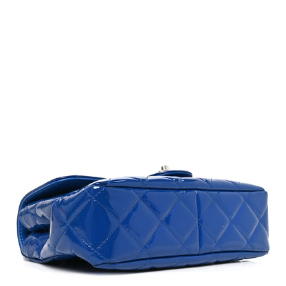 Chanel Patent Quilted Small Coco Shine Flap Blue 4 of 10