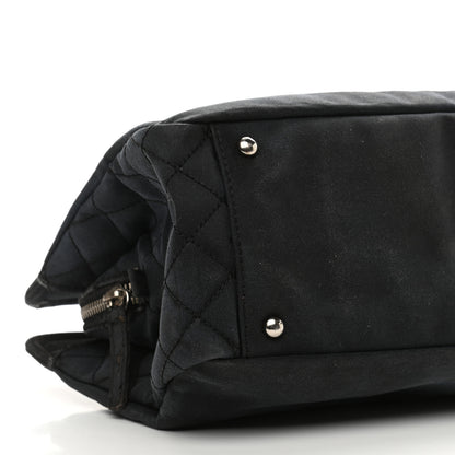 Chanel Canvas Lipstick Ligne Tote Black 9 of 17