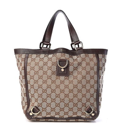 Gucci Monogram Abbey Small Tote Dark Brown 1 of 13