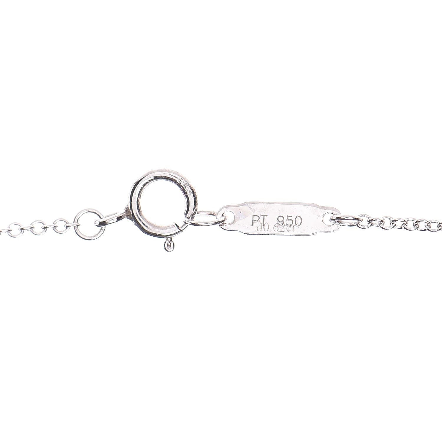 Tiffany Platinum Diamond Jazz Triple Drop Pendant Necklace 5 of 7