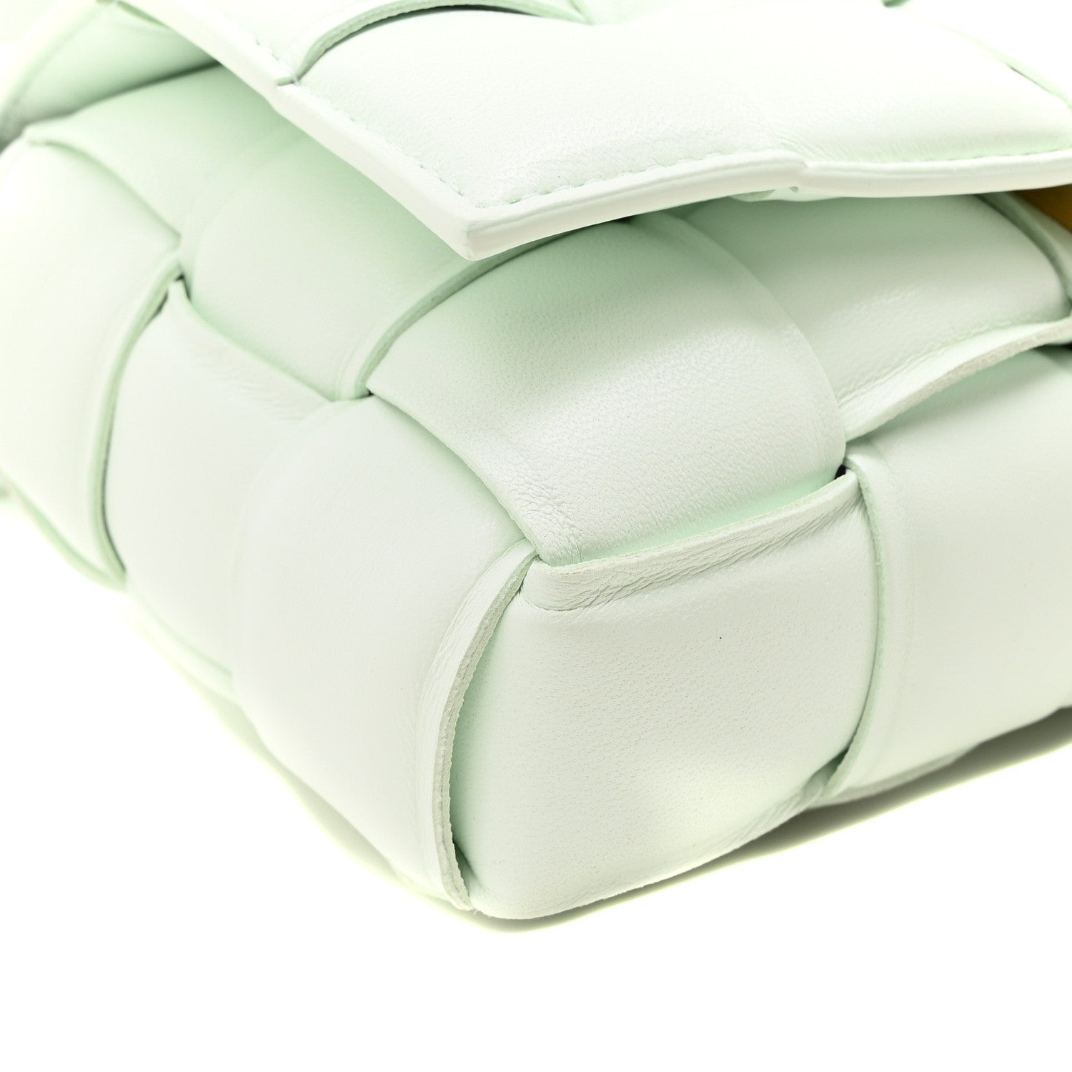 Bottega Veneta Nappa Maxi Intreccio Small Padded Cassette Crossbody Bag Glacier 8 of 9